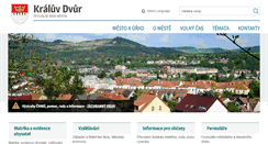Desktop Screenshot of kraluv-dvur.cz